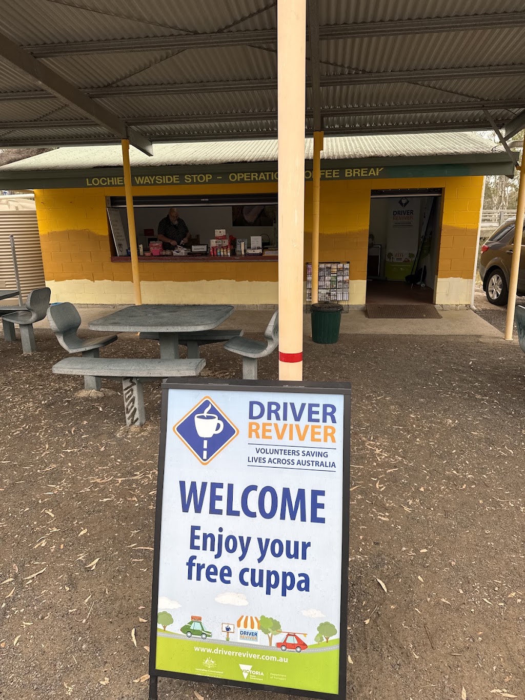 Driver Reviver Dimboola (Lochiel) | A8 Western Hwy, Dimboola VIC 3414, Australia | Phone: 0419 824 618