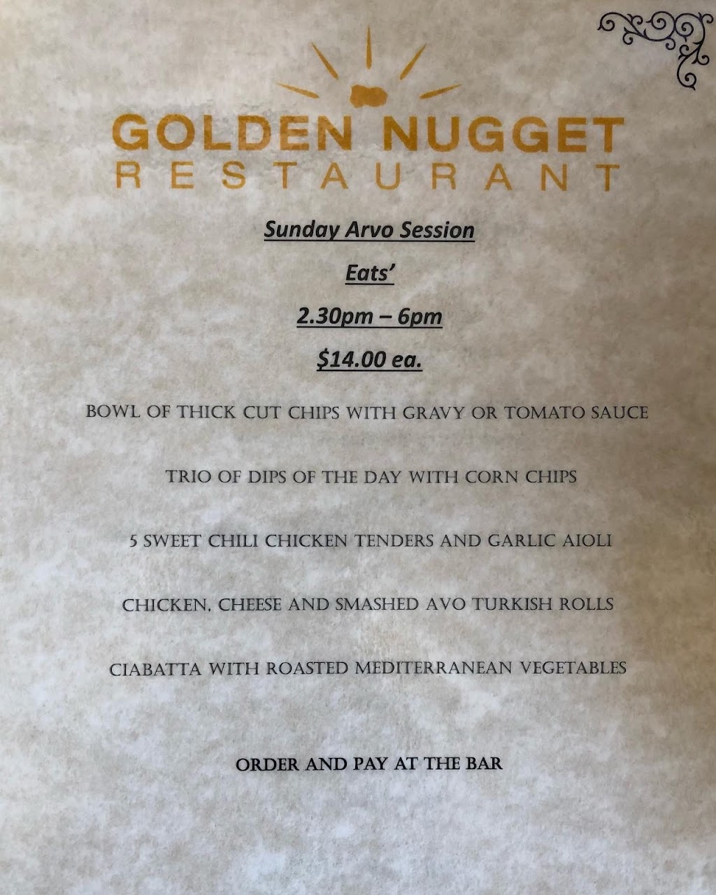 Golden Nugget Restaurant | restaurant | 8 Allans Rd, Maldon VIC 3463, Australia | 0344175909 OR +61 3 4417 5909