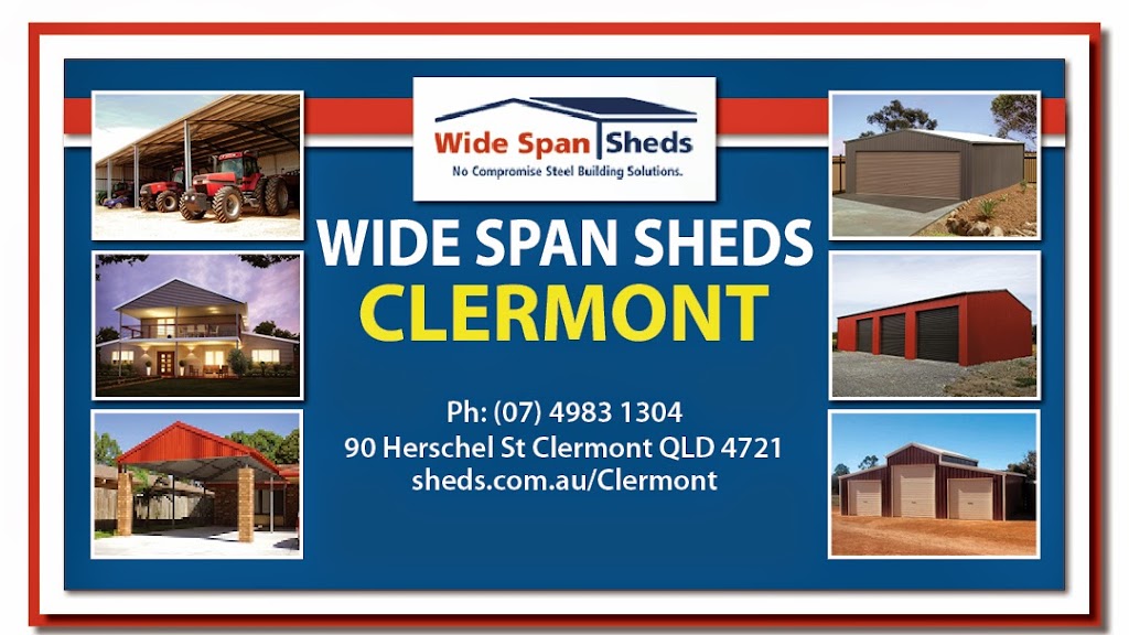Wide Span Sheds Clermont | 90 Herschel St, Clermont QLD 4721, Australia | Phone: (07) 4983 1304