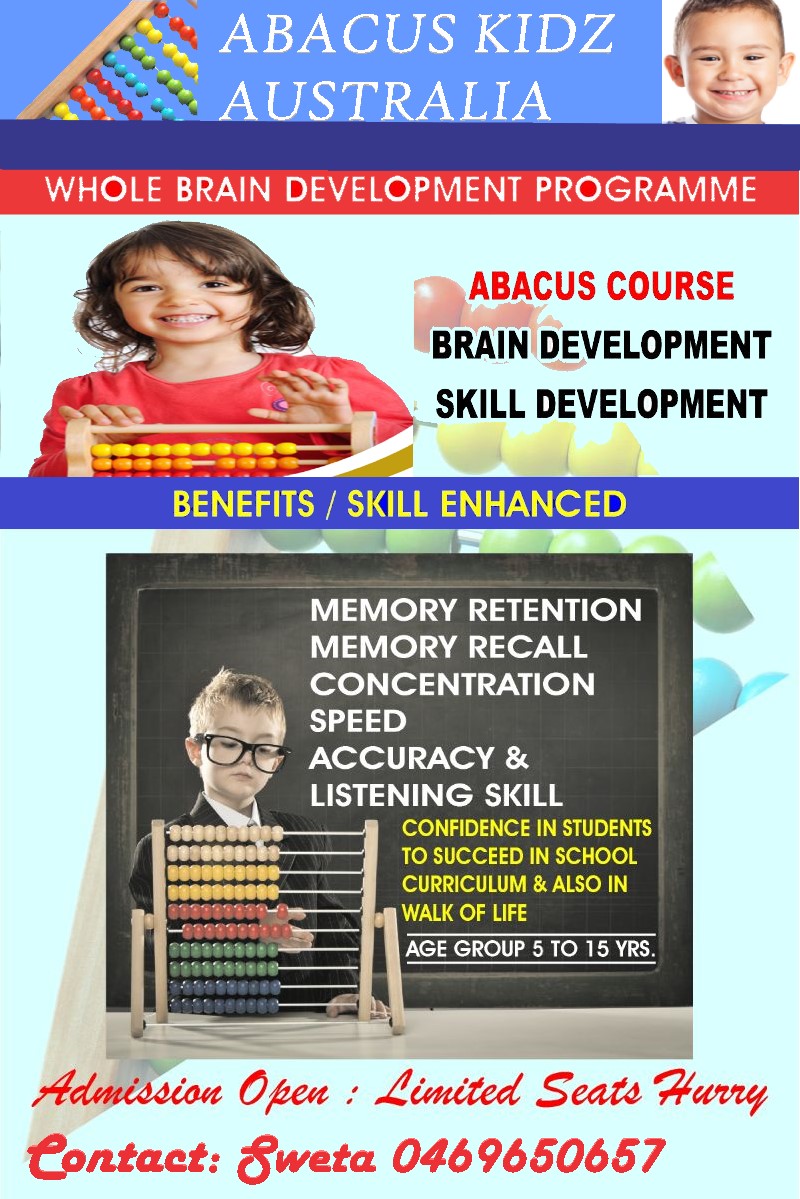 Abacus Kidz Australia | 167 Purchase Rd, Cherrybrook NSW 2126, Australia | Phone: 0469 650 657