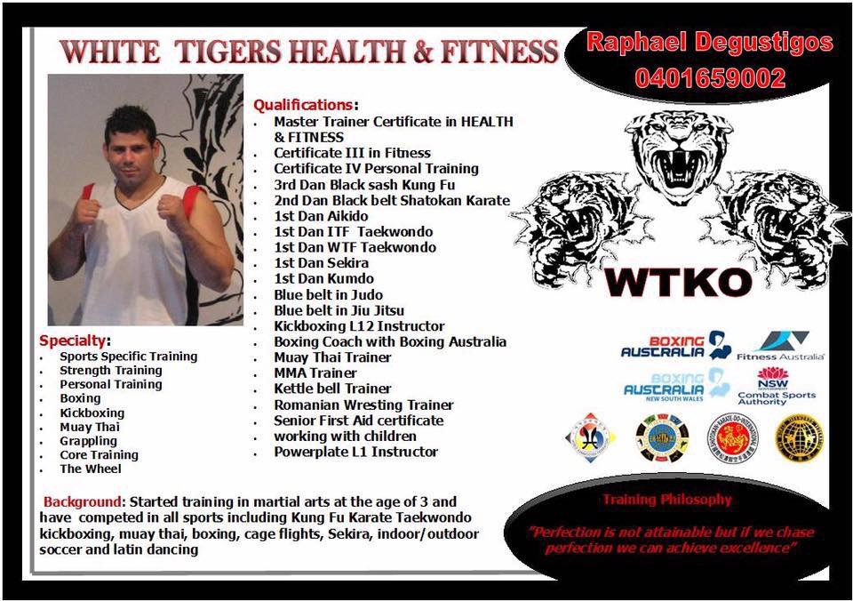 White Tigers Boxing | 1A Broughton St, Concord NSW 2137, Australia | Phone: 0401 659 002