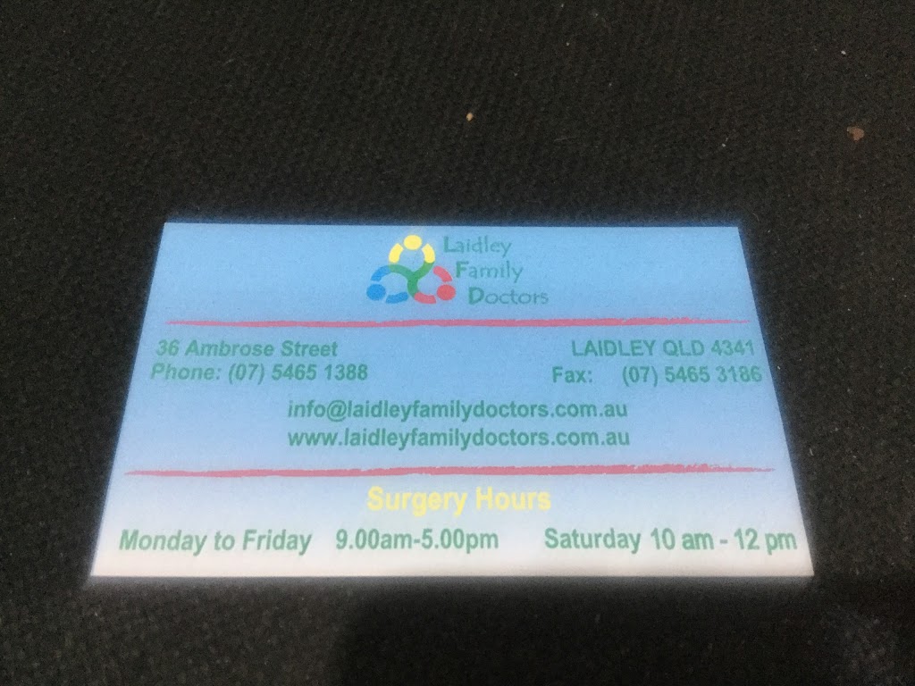 Laidley Family Doctors | health | 36 Ambrose St, Laidley QLD 4341, Australia | 0754651388 OR +61 7 5465 1388