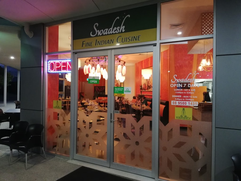 Swadesh Indian Restaurant | restaurant | shop 3/61 Makybe Dr, Baldivis WA 6171, Australia | 0895001431 OR +61 8 9500 1431