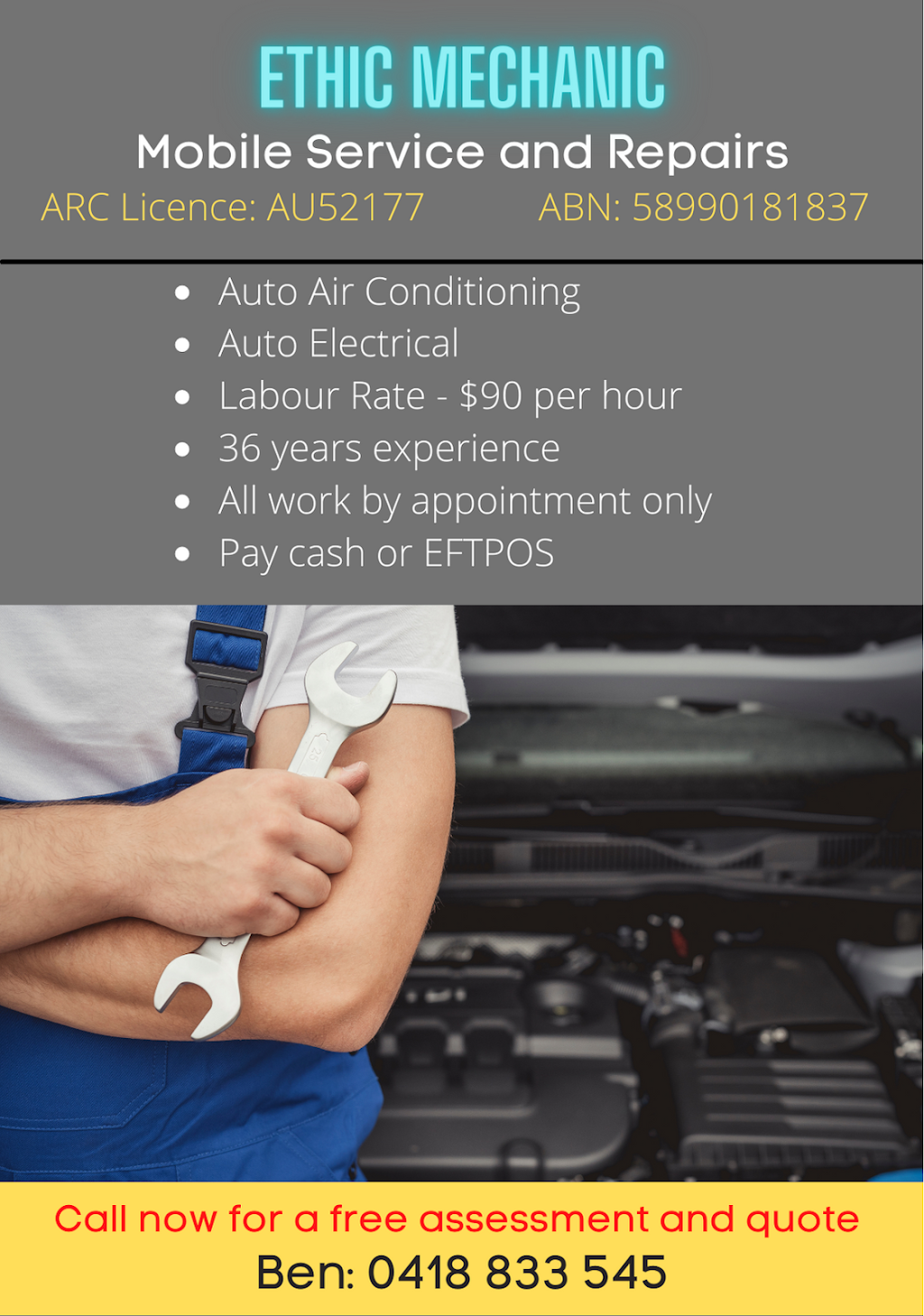 ETHIC MECHANIC | car repair | 3 Capella St, Port Broughton SA 5522, Australia | 0418833545 OR +61 418 833 545