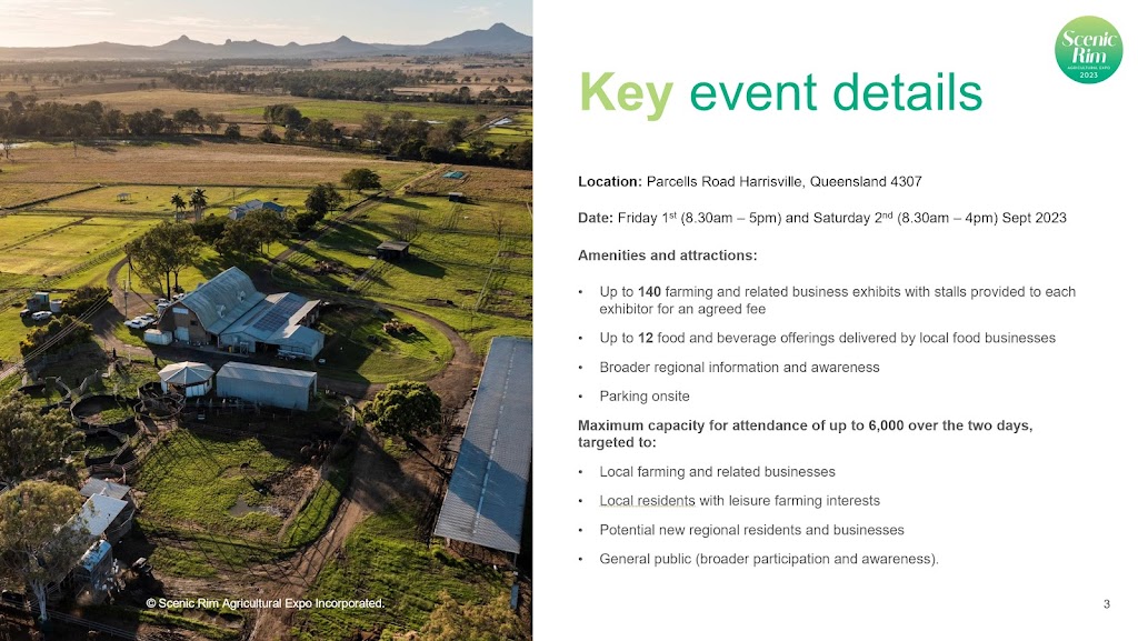 Scenic Rim Agricultural Expo | Parcells Rd, Harrisville QLD 4307, Australia | Phone: 0428 381 449
