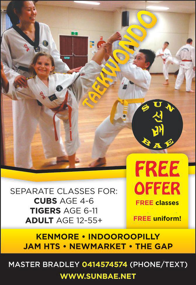 Sun Bae Taekwondo Admin | 11 Terrace St, Paddington QLD 4046, Australia | Phone: (07) 3368 3390