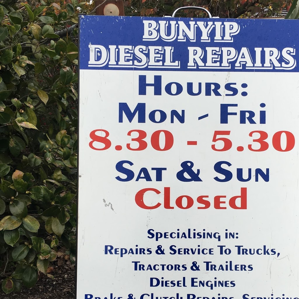Bunyip Diesel Repairs | 100 Bunyip-Modella Rd, Bunyip VIC 3815, Australia | Phone: 0419 365 980