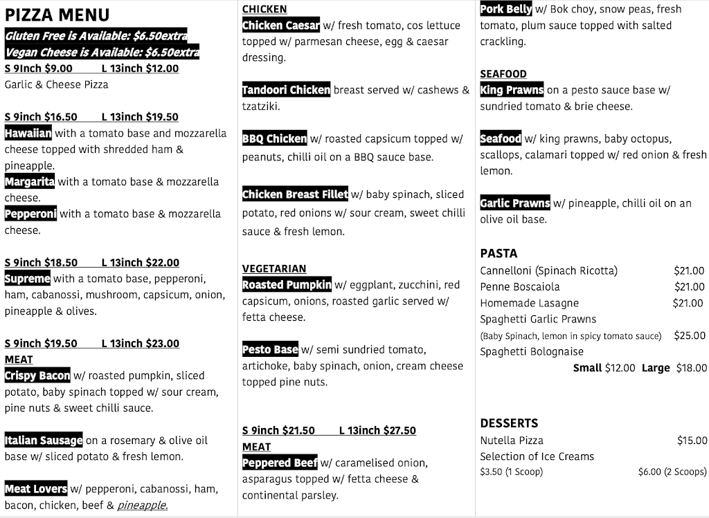 Wang Pizza And Diner | 58 Main St, Wallerawang NSW 2845, Australia | Phone: 0459 261 311