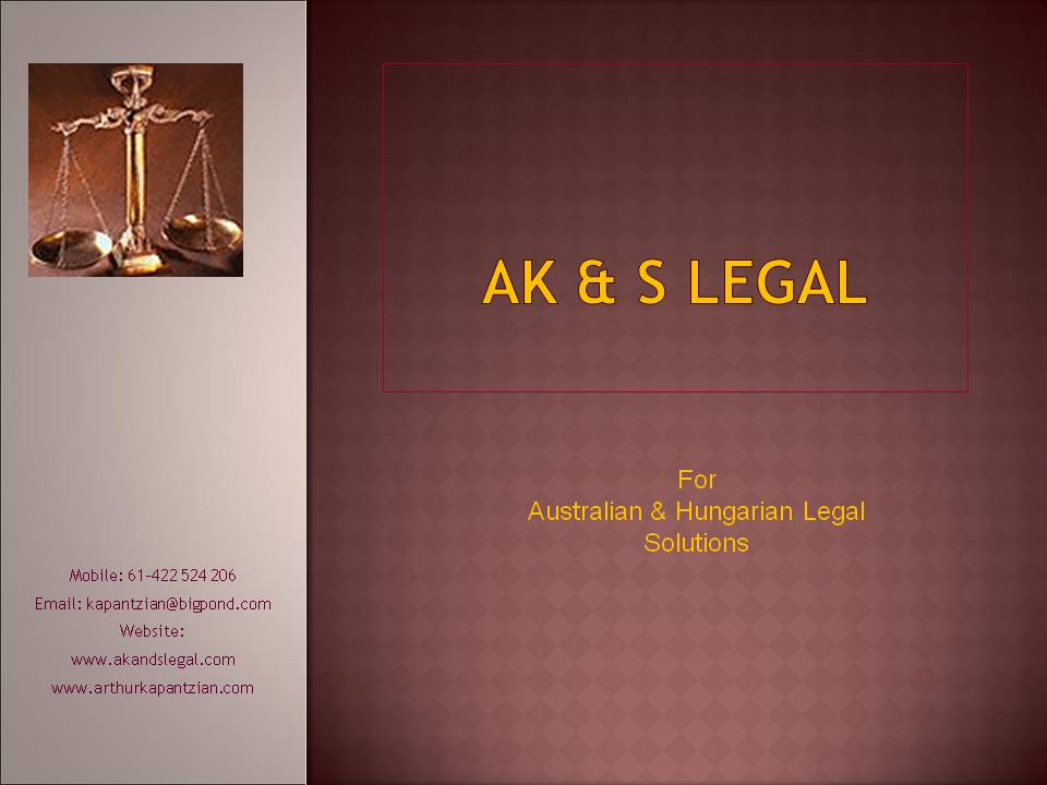 Arthur Kapantzian Barrister & Solicitor | lawyer | 60 David Hill Rd, Monbulk VIC 3793, Australia | 0422524206 OR +61 422 524 206