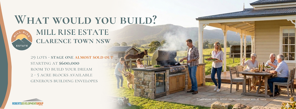 Mill Rise Estate | 231 Glen William Rd, Clarence Town NSW 2321, Australia | Phone: 0428 950 838