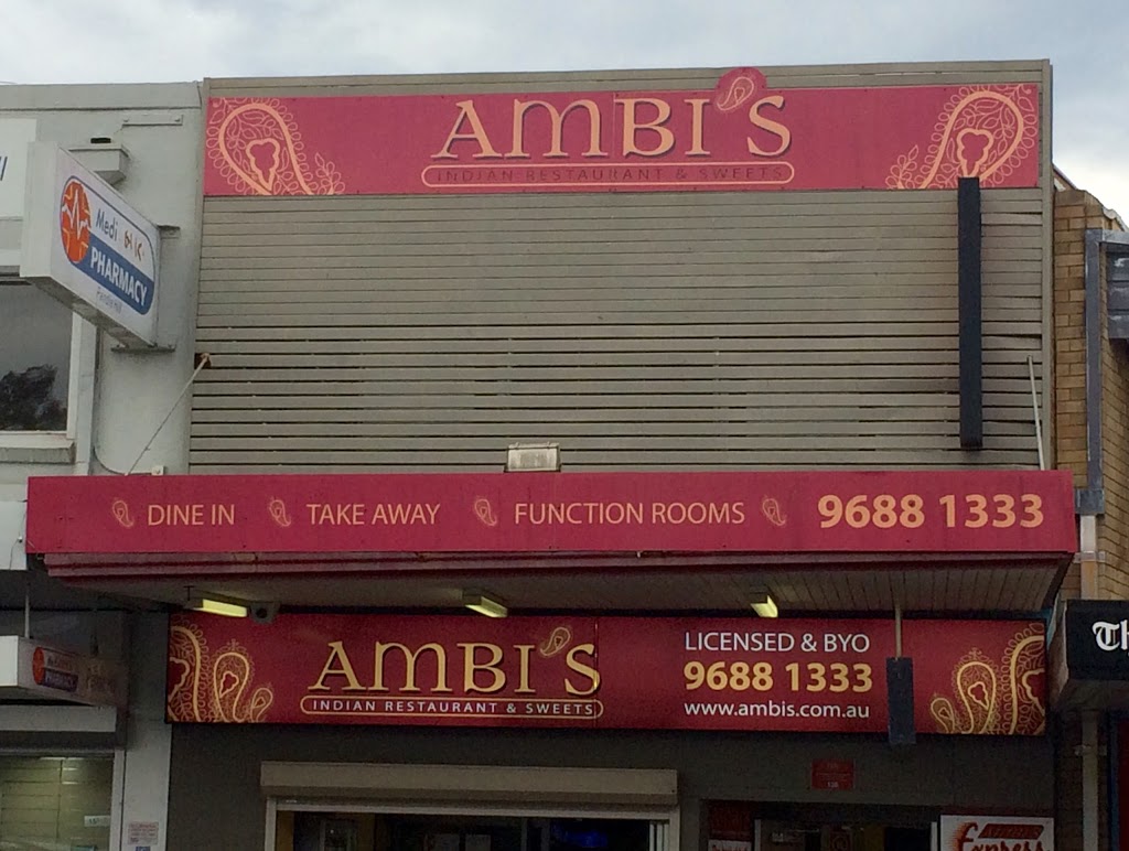 Ambis Indian Restaurant and Sweets | 138 Pendle Way, Pendle Hill NSW 2145, Australia | Phone: (02) 9688 1333