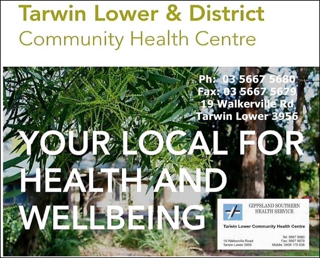 Tarwin Lower Community Health Centre | health | 19 Walkerville Rd, Tarwin Lower VIC 3956, Australia | 0356675680 OR +61 3 5667 5680