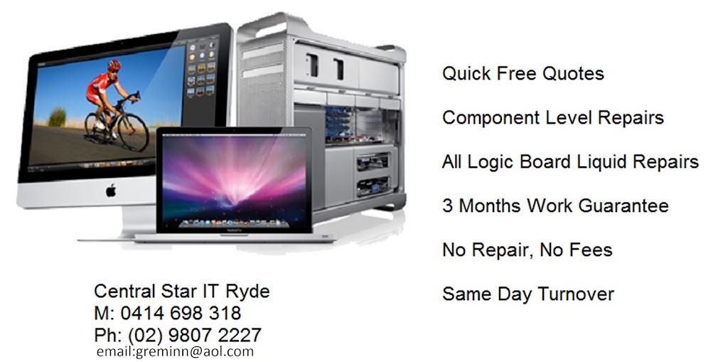 Central Star IT | 120 Blaxland Rd, Ryde NSW 2112, Australia | Phone: 0414 698 318