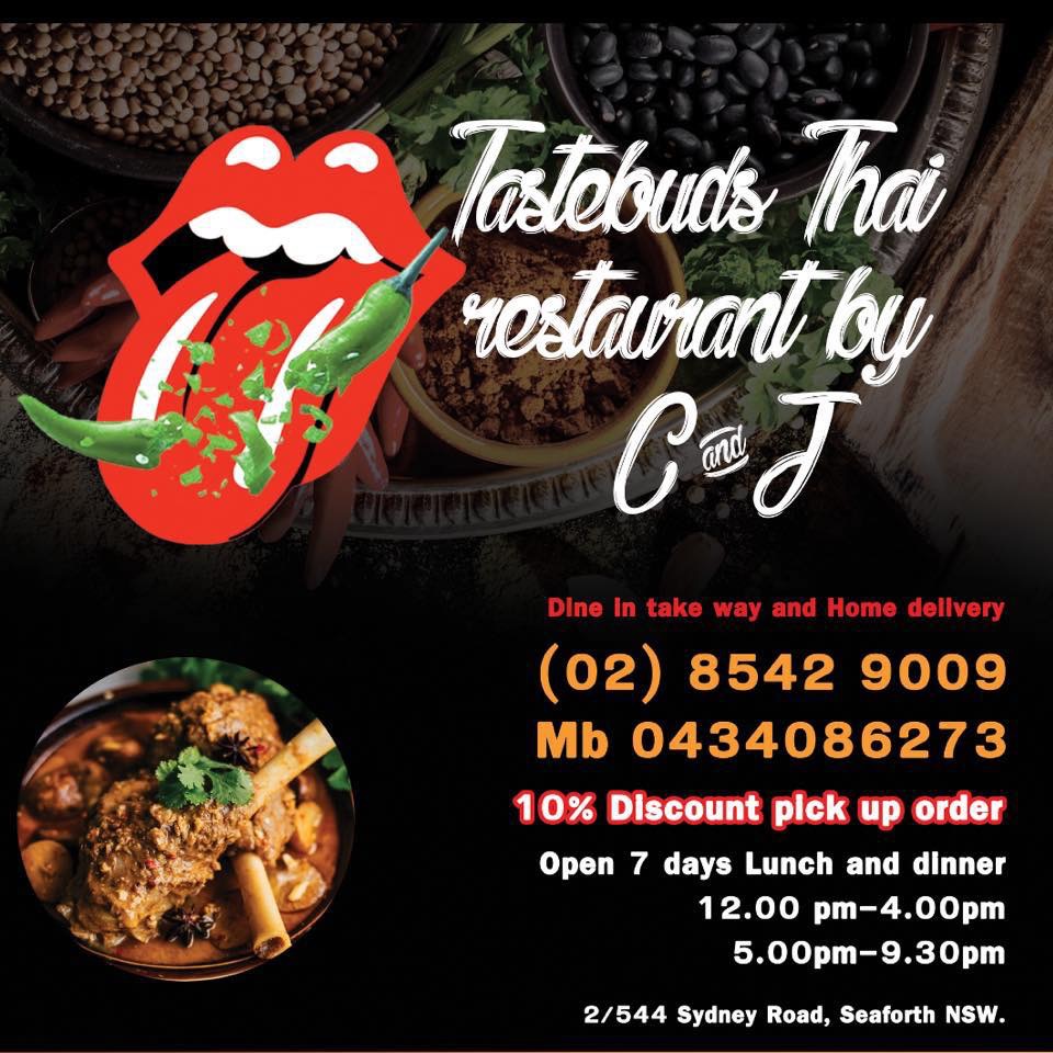 Tastebuds Thai In Seaforth | 2/544 Sydney Rd, Seaforth NSW 2092, Australia | Phone: (02) 8542 9009