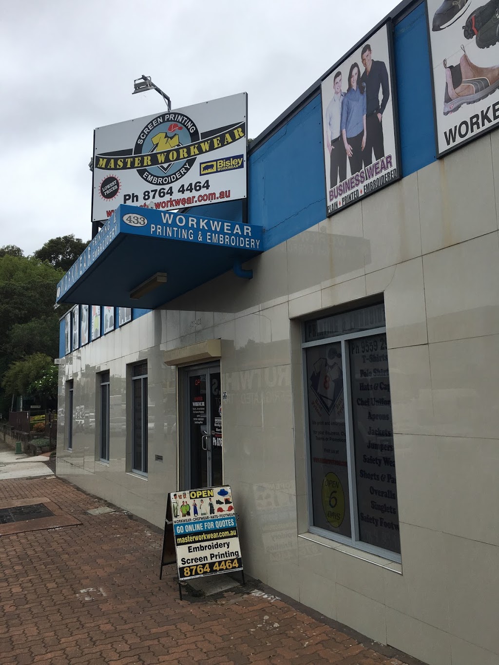 Yagoona Master Workwear Printing- Embroidery and Screen Printing | clothing store | 427 Hume Hwy, Yagoona NSW 2199, Australia | 0287644464 OR +61 2 8764 4464