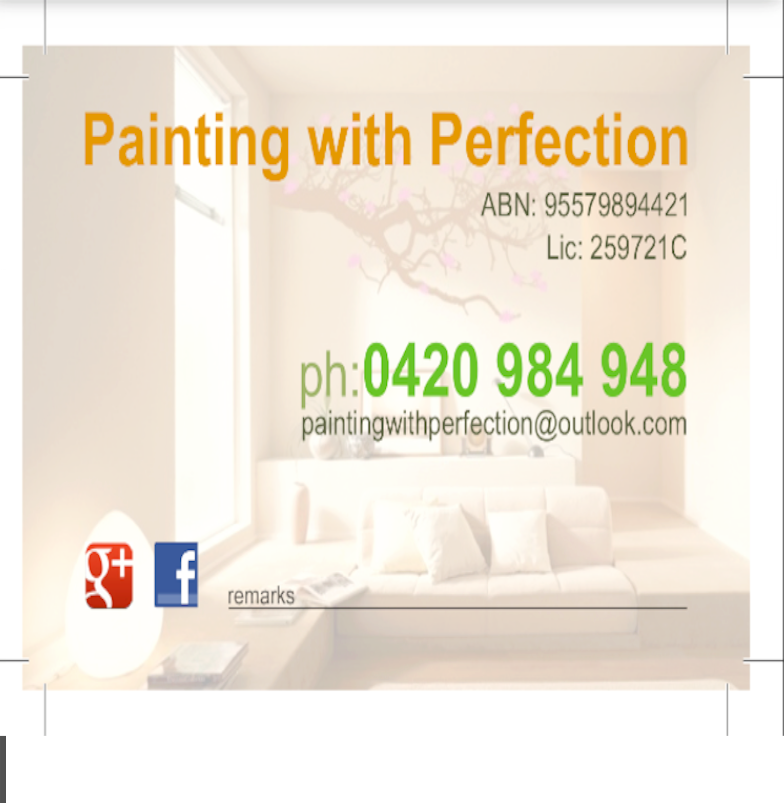 Painting with Perfection | 10 Crake Street, Marsden Park NSW 2765, Australia | Phone: 0420 984 948