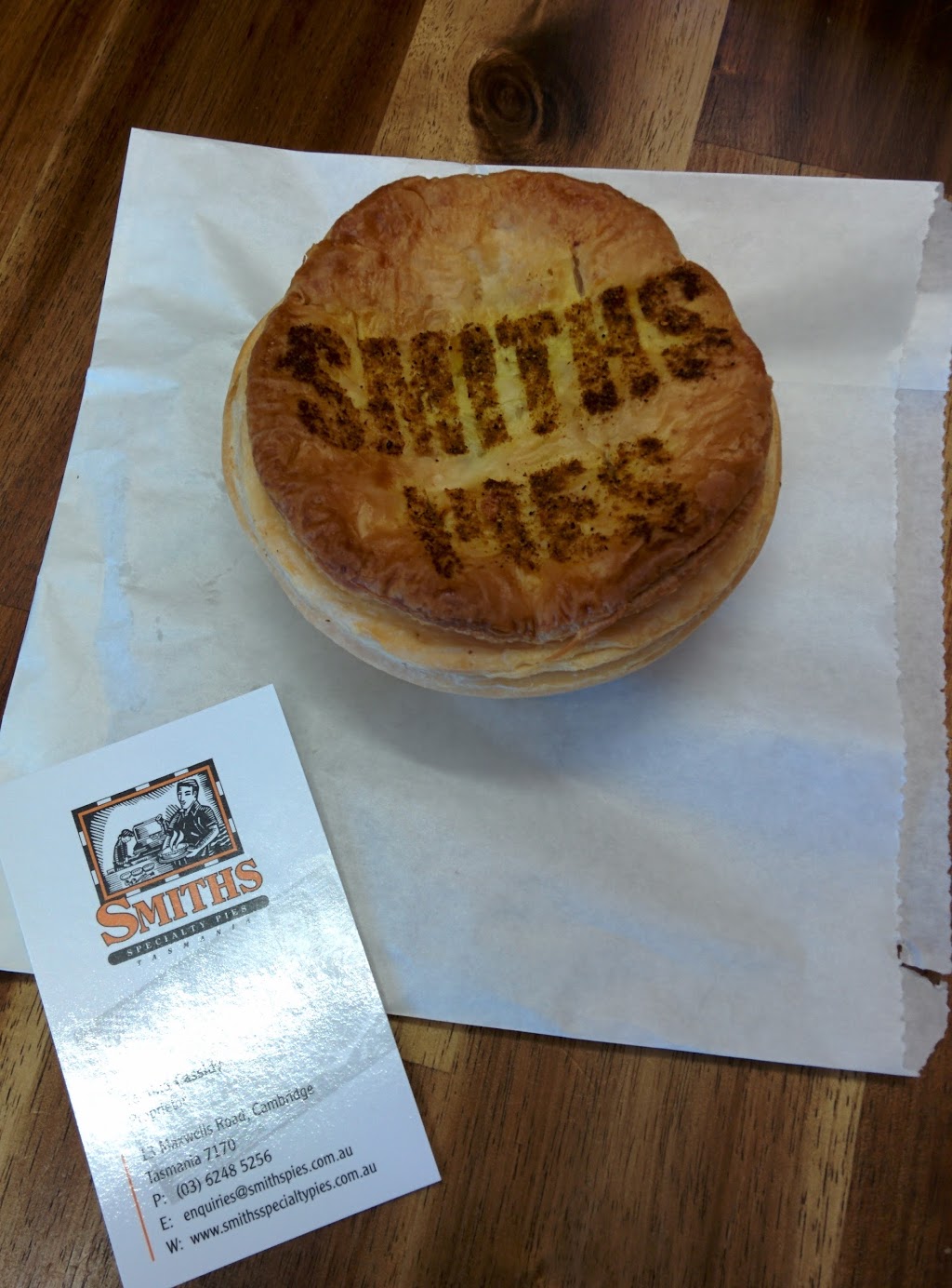 Smiths Speciality Pies | 13 Maxwells Rd, Cambridge TAS 7170, Australia | Phone: (03) 6248 5256