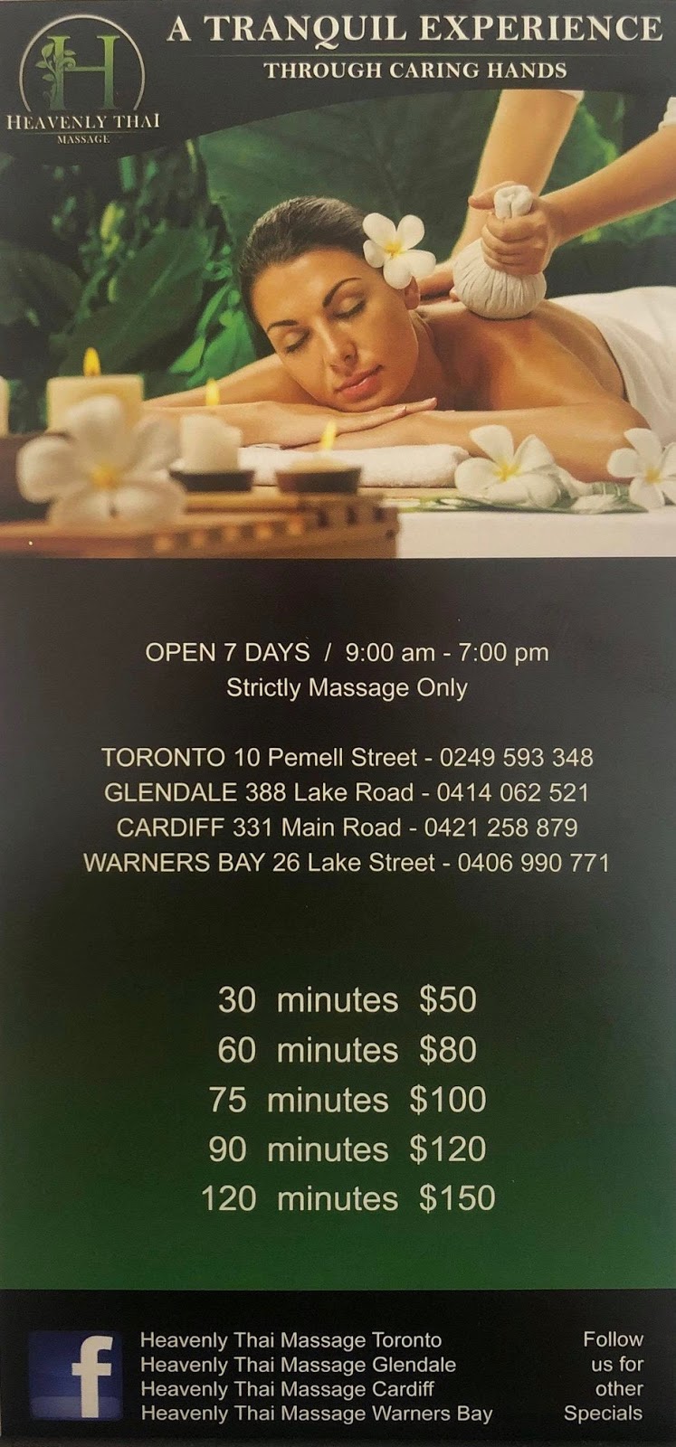Heavenly Thai Massage Warners Bay | 26 Lake St, Warners Bay NSW 2282, Australia | Phone: 0406 990 771