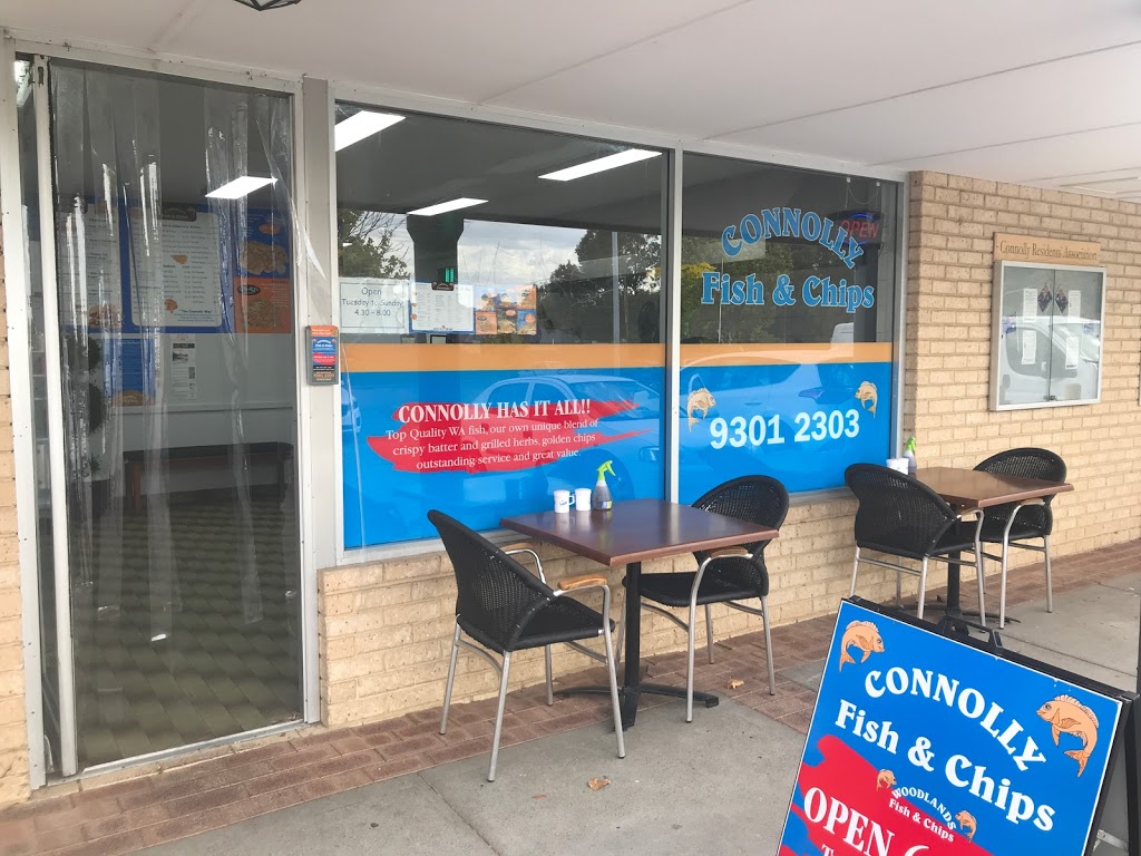 Connolly Fish & Chips | restaurant | Connolly Shopping Centre, 10 Country Club Blvd, Connolly WA 6027, Australia | 0893012303 OR +61 8 9301 2303