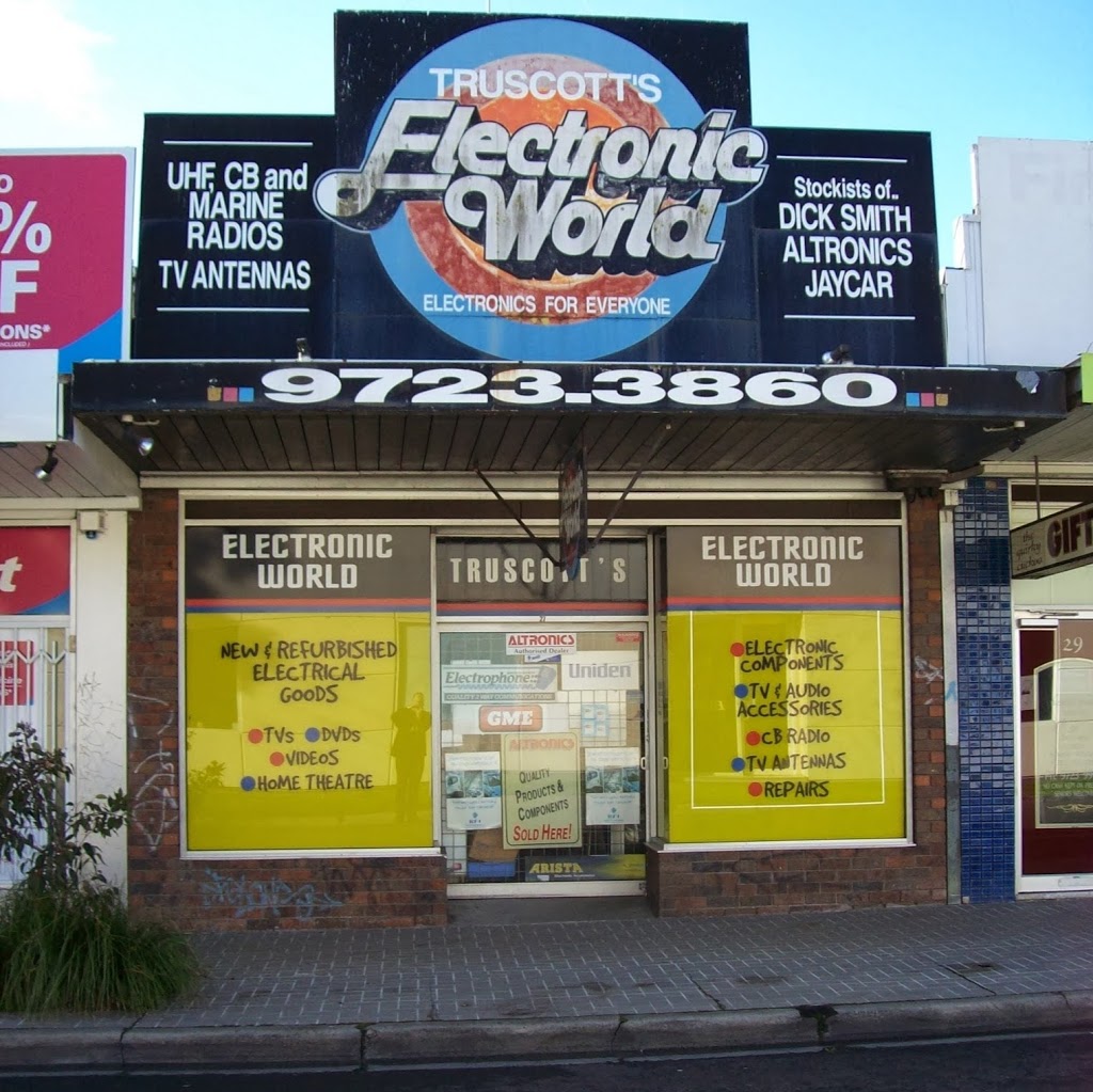 Truscotts Electronic World | electronics store | 27 The Mall, Croydon South VIC 3136, Australia | 0397233860 OR +61 3 9723 3860
