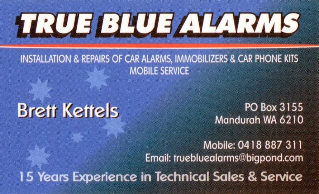 True Blue Alarms | 55 Northport Blvd, mandurah WA 6210, Australia | Phone: 0418 887 311