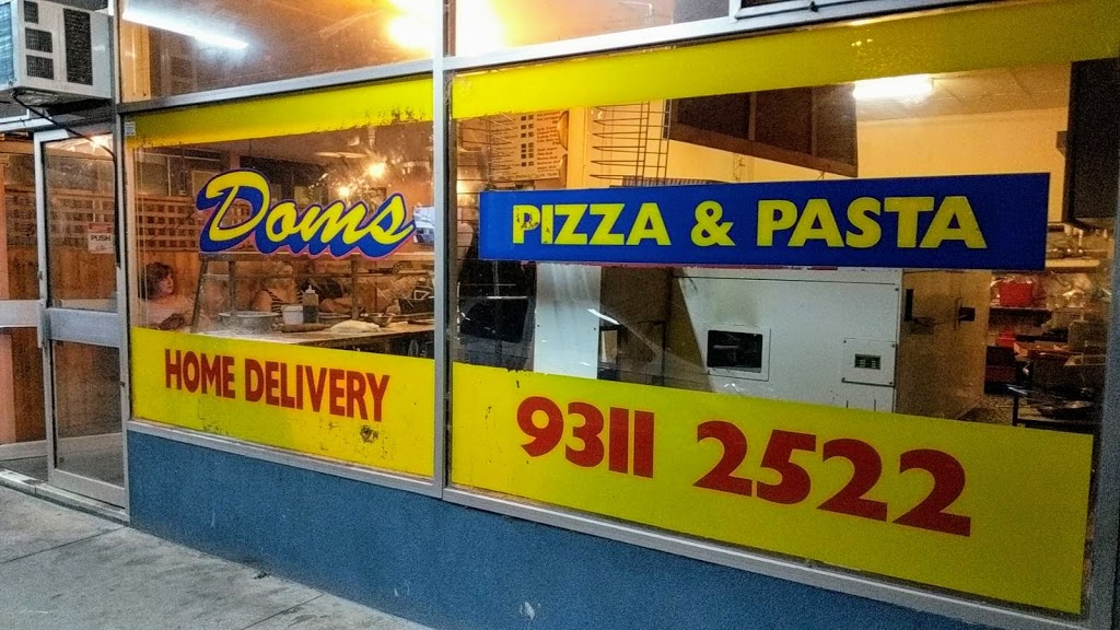Doms Pizza Pasta Restaurant | meal takeaway | 138 Durham Rd, Sunshine VIC 3020, Australia | 0393112522 OR +61 3 9311 2522