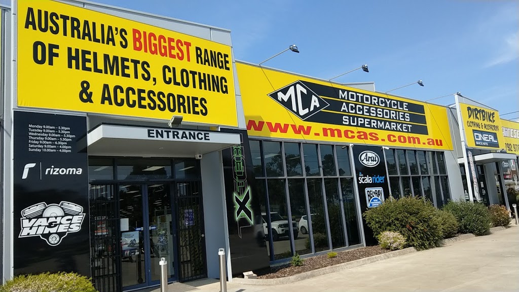 MCA Motorcycle Accessories Supermarket Dandenong | 121 Frankston - Dandenong Rd, Dandenong VIC 3175, Australia | Phone: (03) 9792 9788