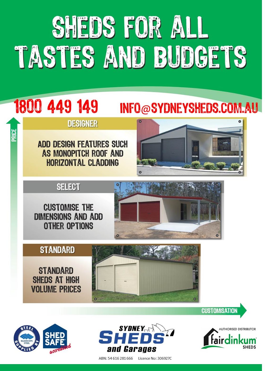 Sydney Sheds and Garages | home goods store | 4/49 Anderson Rd, Smeaton Grange NSW 2567, Australia | 1800449149 OR +61 1800 449 149