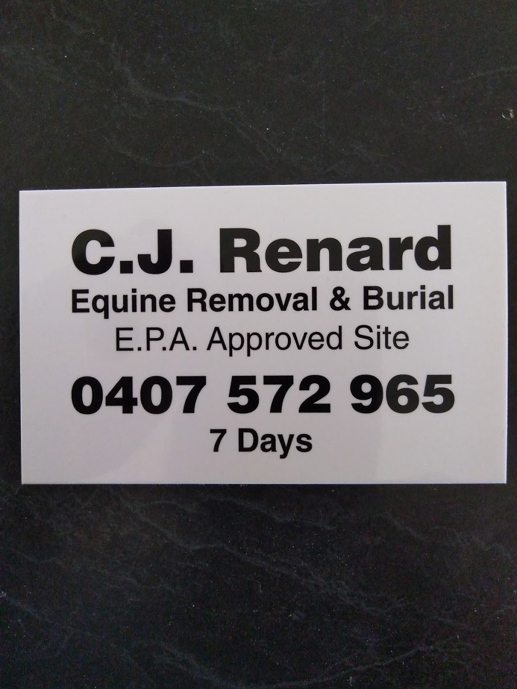 CJ Renard Deceased Stock Remover |  | 174 Crooked Rd, Romsey VIC 3434, Australia | 0407572965 OR +61 407 572 965