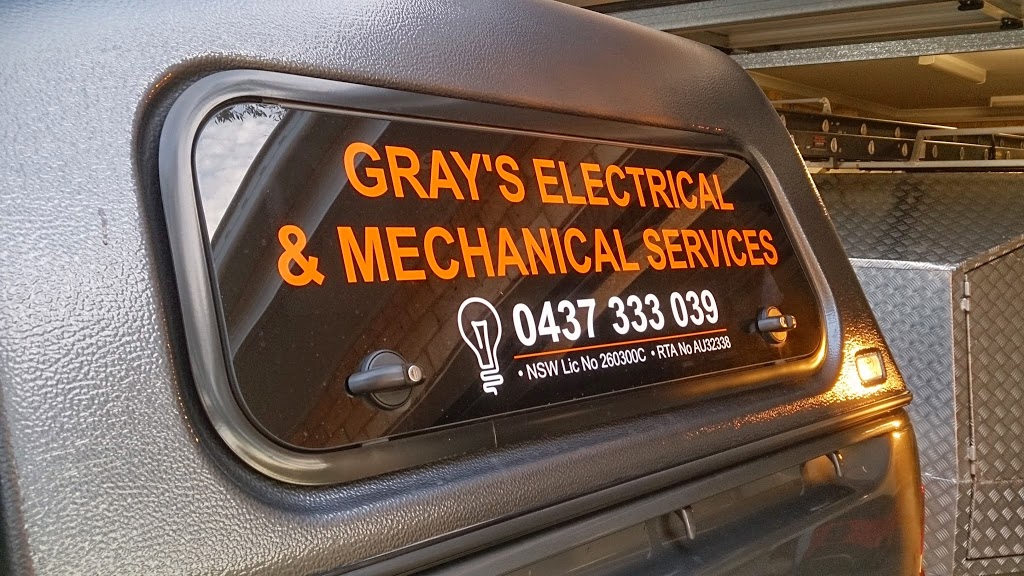 Grays Electrical & Mechanical Services | electrician | 18 Burgess Pl, Yass NSW 2582, Australia | 0437333039 OR +61 437 333 039