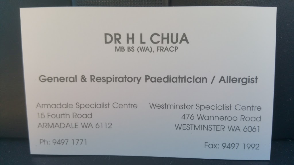 Dr Hock Leng CHUA | doctor | 15 Fourth Rd, Armadale WA 6112, Australia | 0894971771 OR +61 8 9497 1771