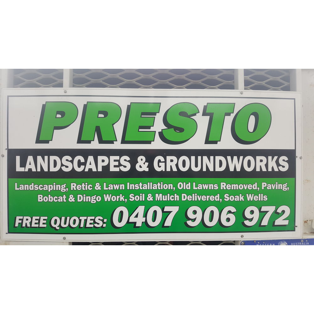 Presto Landscapes & Groundworks | 165 Karoborup Rd, Carabooda WA 6033, Australia | Phone: 0407 906 972