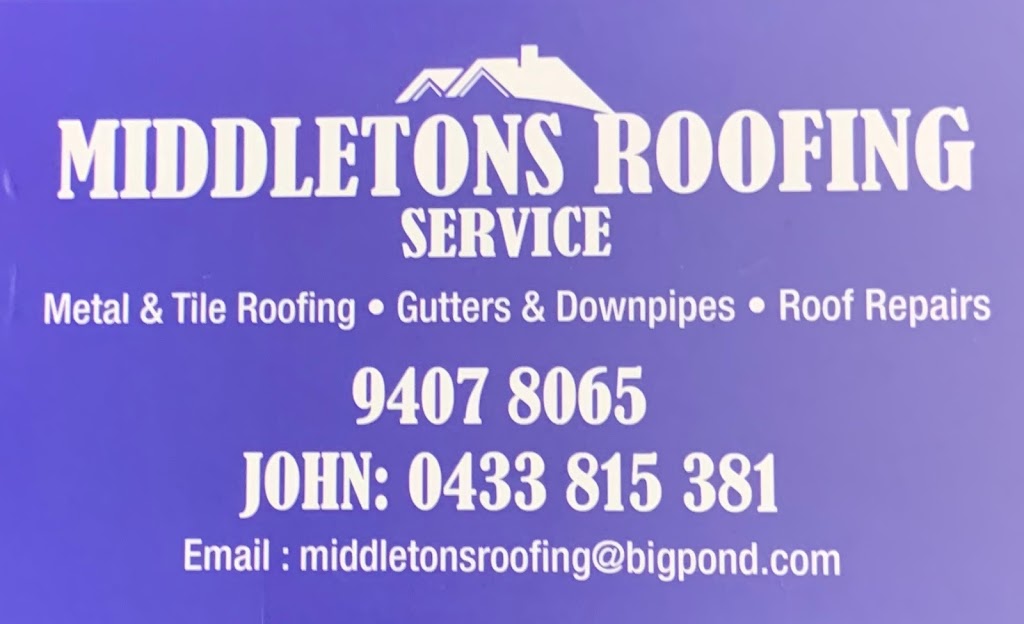 Middletons Roofing Services Pty Ltd | roofing contractor | 46 Savona Grove, Mindarie WA 6030, Australia | 0433815381 OR +61 433 815 381