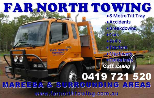 FAR NORTH TOWING | 118 Shaban Dr, Mareeba QLD 4880, Australia | Phone: 0419 721 520