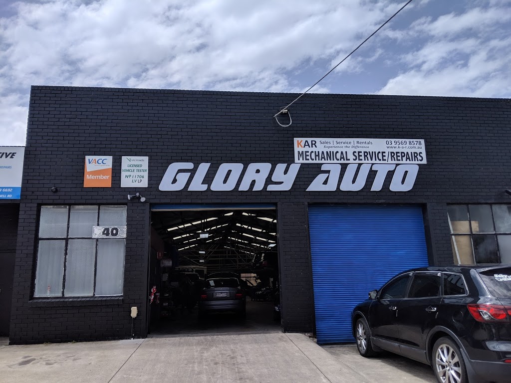 Glory Automotive | car repair | 40 Connell Rd, Oakleigh VIC 3166, Australia | 0395696692 OR +61 3 9569 6692