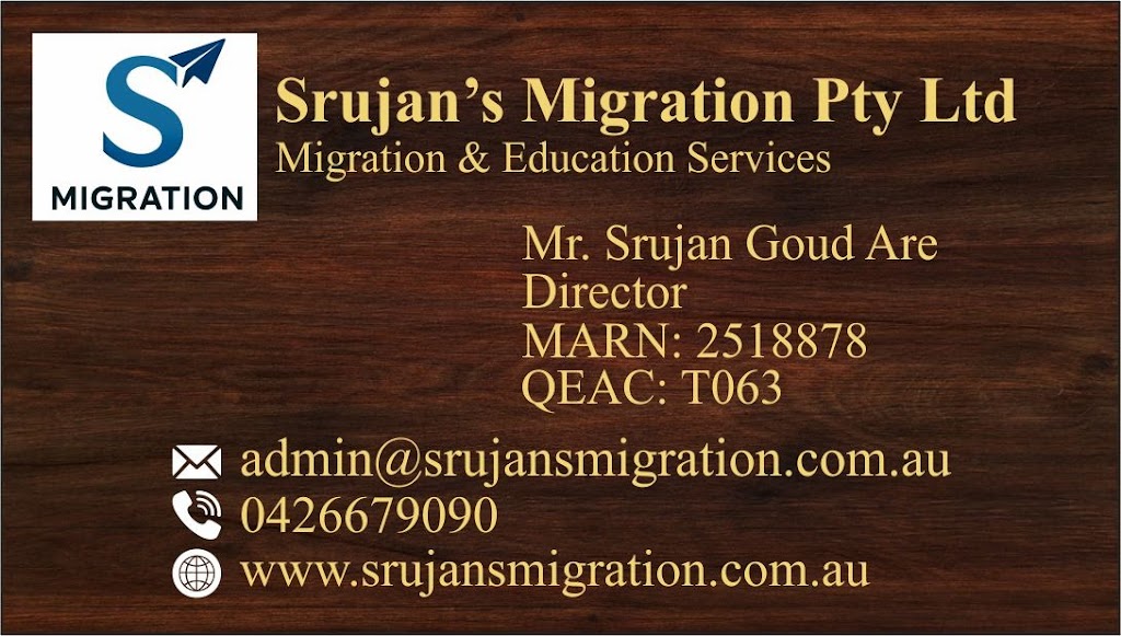 Srujans Migration Pty Ltd | 60 Shanti Cct, Werribee VIC 3030, Australia | Phone: 0426 679 090