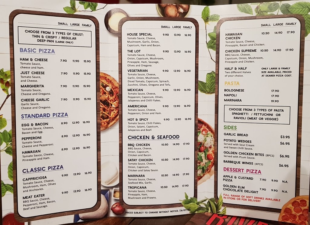 golden elm pizza bar | restaurant | 55 Main St, Bairnsdale VIC 3875, Australia | 0351417713 OR +61 3 5141 7713