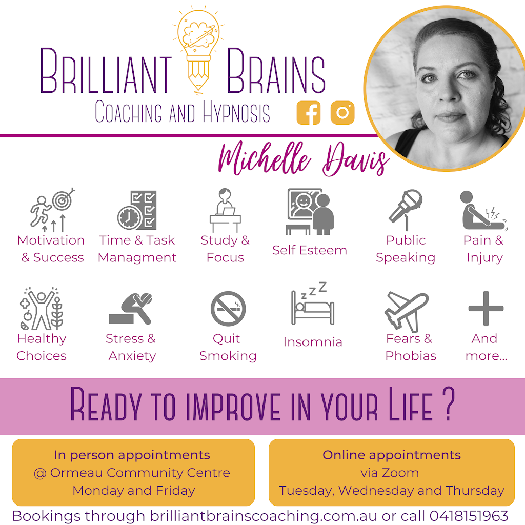 Brilliant Brains Coaching | health | 8 Stoney Creek Cct, Ormeau QLD 4208, Australia | 0418151963 OR +61 418 151 963