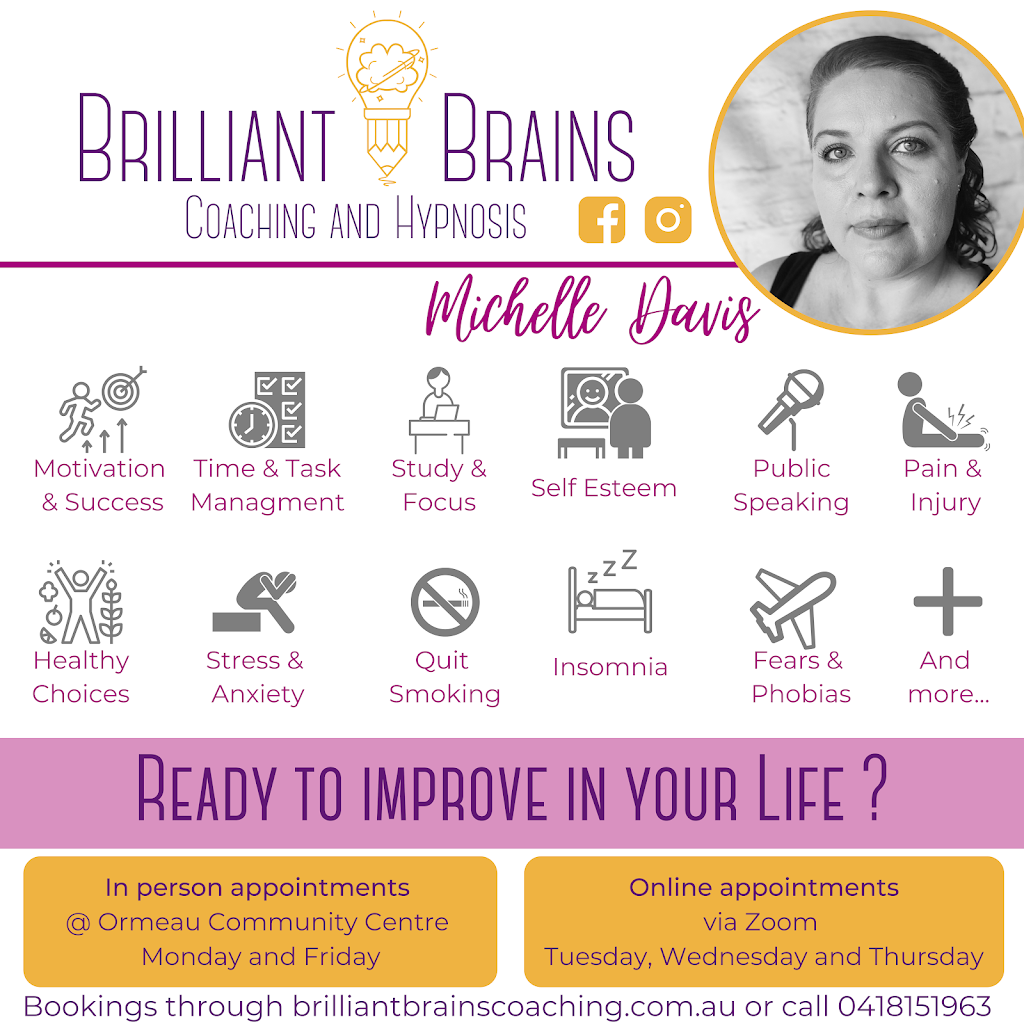 Brilliant Brains Coaching | 8 Stoney Creek Cct, Ormeau QLD 4208, Australia | Phone: 0418 151 963