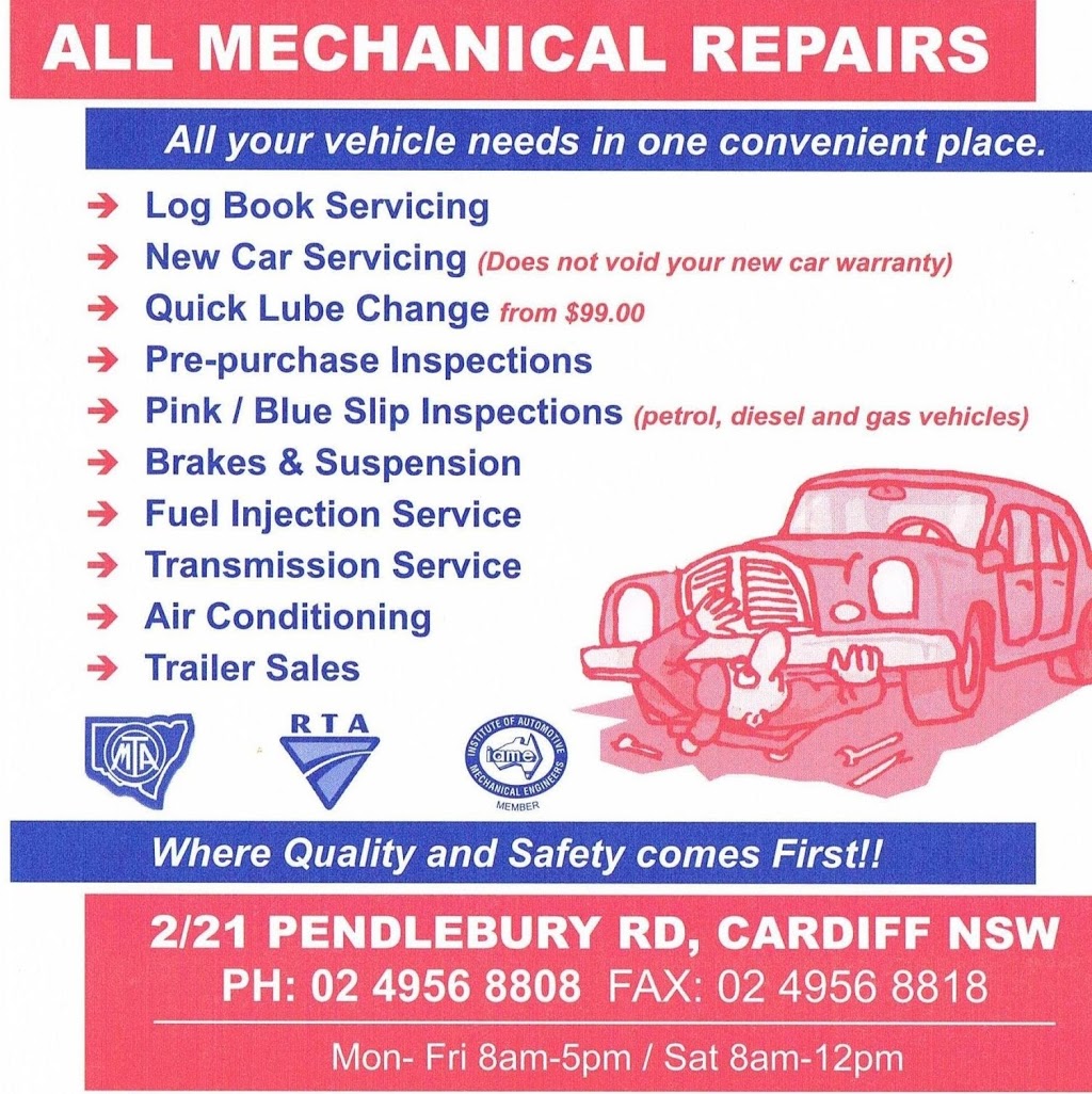 TRG Automotive | car repair | 21 Pendlebury Rd, Cardiff NSW 2285, Australia | 0249568808 OR +61 2 4956 8808
