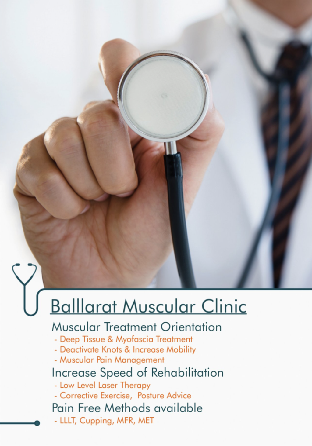 Ballarat Muscular Clinic | 414 Dawson St S, Ballarat Central VIC 3350, Australia | Phone: 0432 812 721