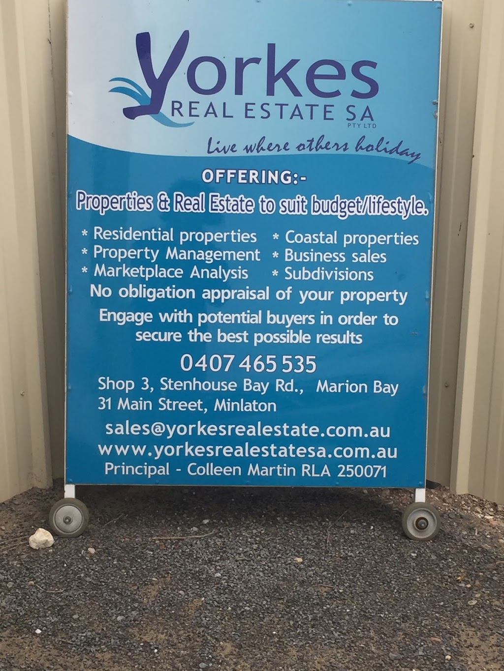 Yorkes Real Estate SA | real estate agency | 5 Yorke Hwy, Marion Bay SA 5575, Australia | 0407465535 OR +61 407 465 535