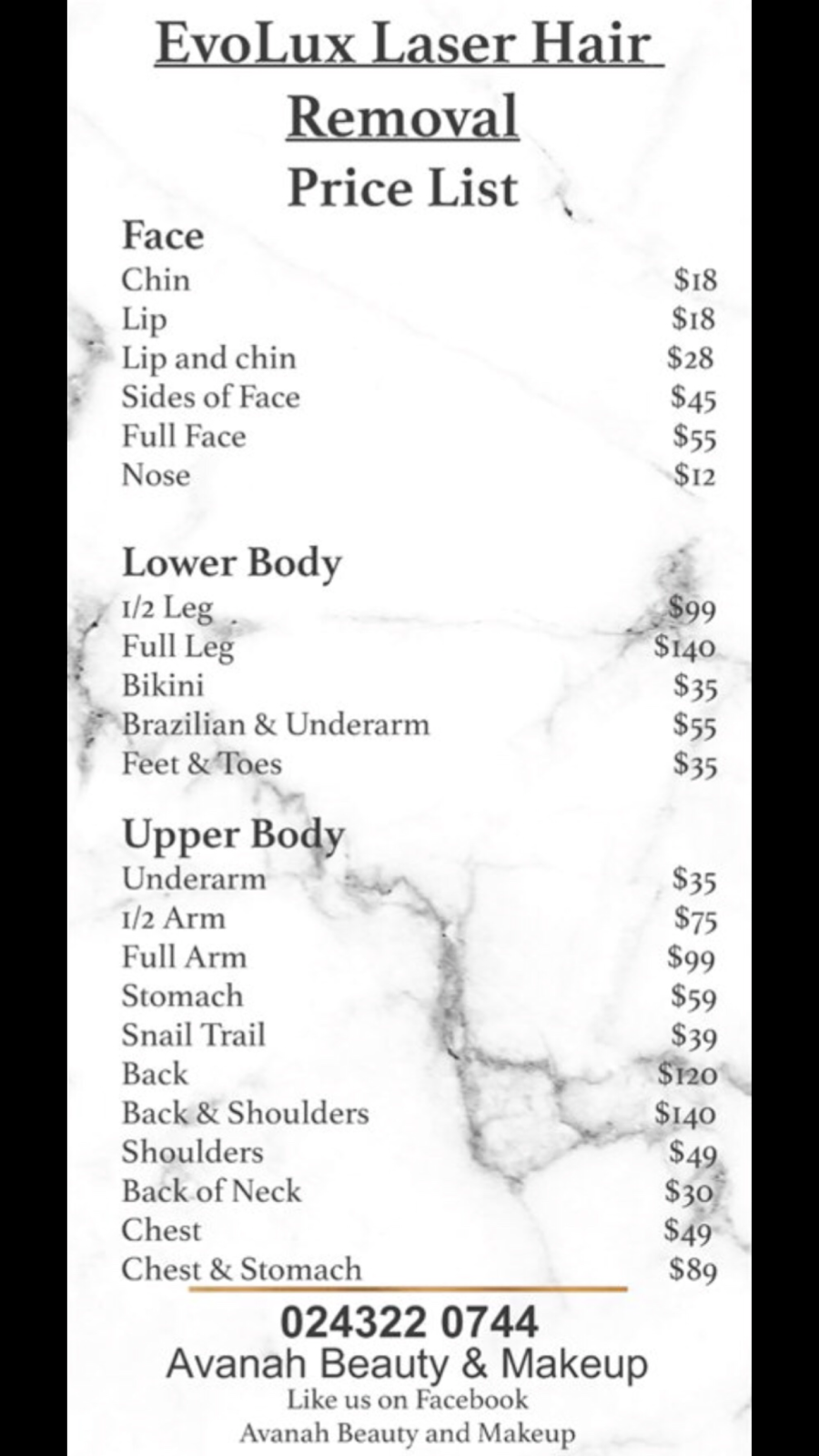 Avanah Beauty and Makeup | 5/37 Central Coast Hwy, West Gosford NSW 2250, Australia | Phone: (02) 4322 0744