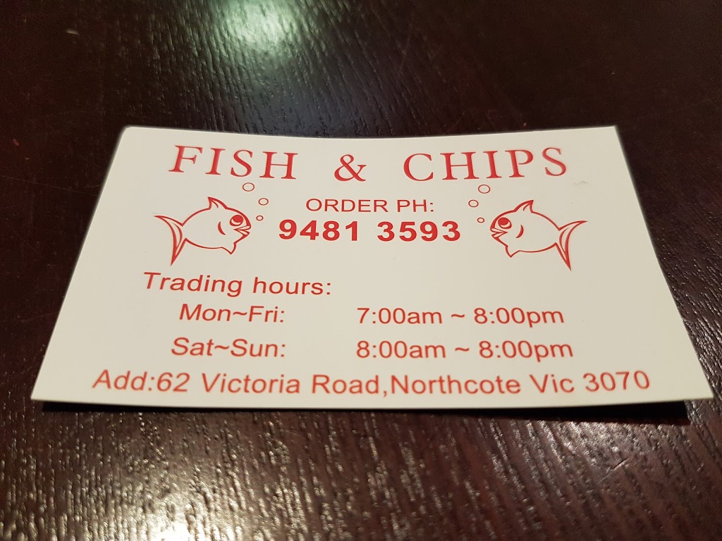Friendly Mart / Fish & Chips | supermarket | 62 Victoria Rd, Northcote VIC 3070, Australia | 0394813593 OR +61 3 9481 3593