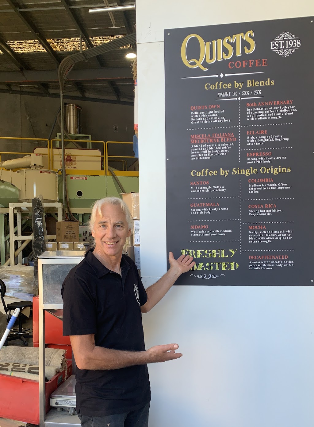 Quists Coffee | 2/3 Candlebark Ct, Research VIC 3095, Australia | Phone: (03) 9437 2100