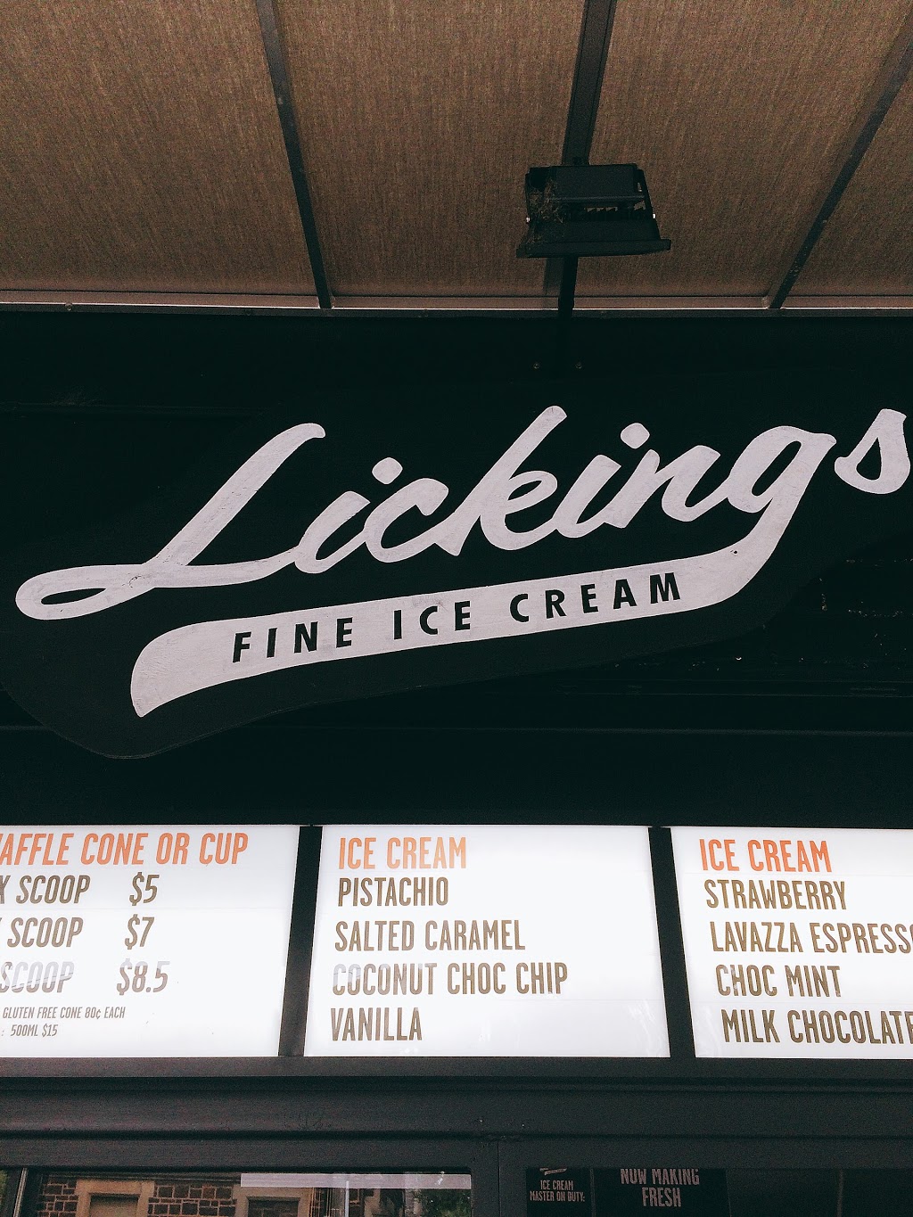 Lickings Fine Ice Cream | 1 Church St, Brighton VIC 3186, Australia | Phone: (03) 9005 4242