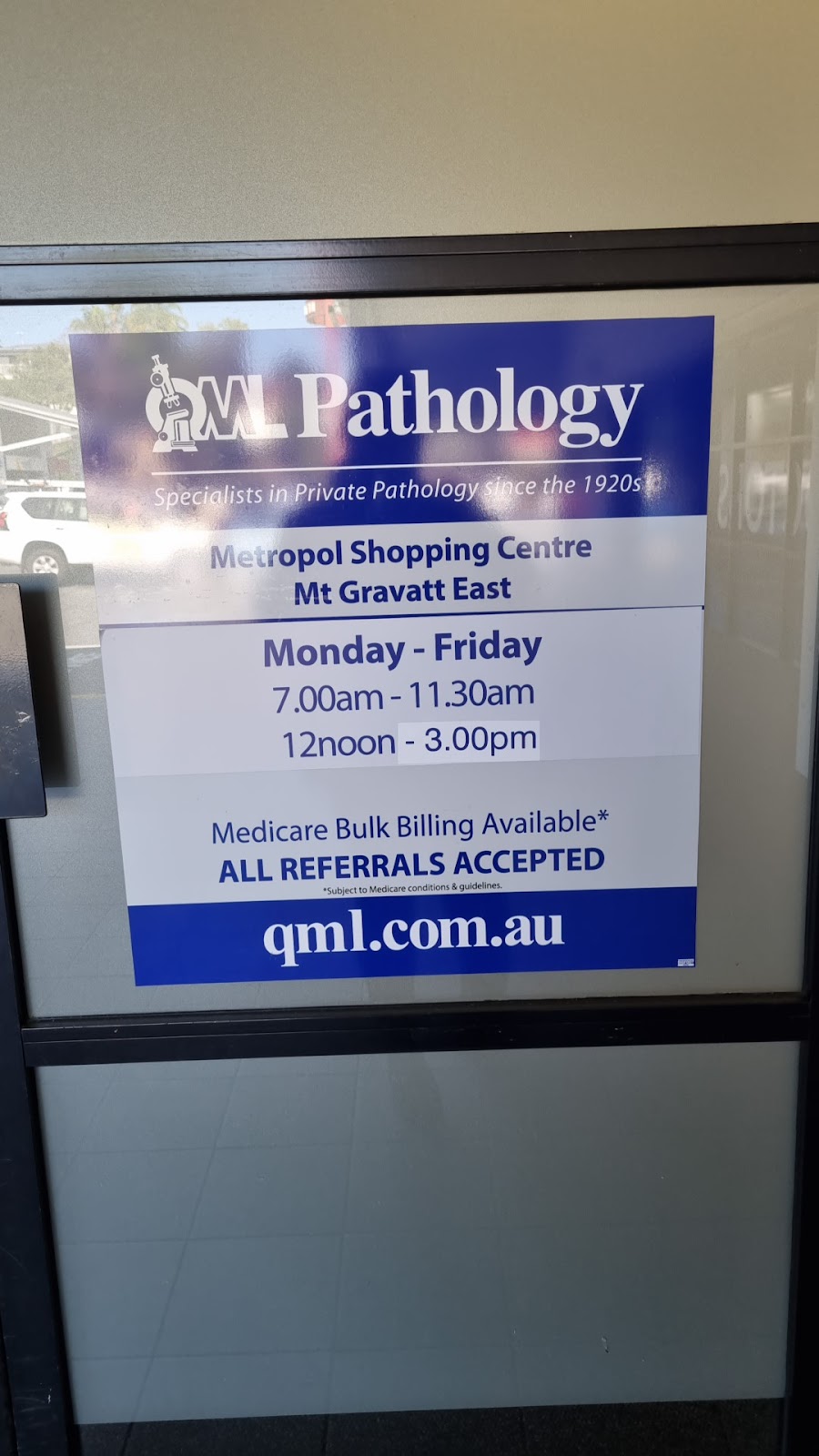 QML Pathology | Shop 11, Metropol Shopping Centre, 347 Pine Mountain Rd, Mount Gravatt East QLD 4122, Australia | Phone: 0481 919 553