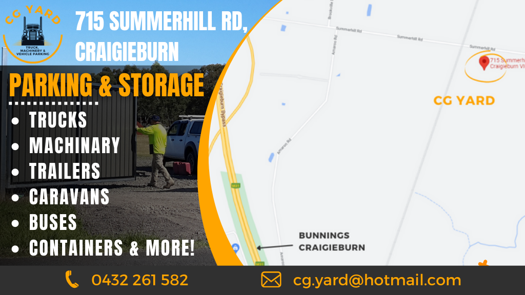 CG Yard | storage | 715 Summerhill Rd, Craigieburn VIC 3064, Australia | 0432261582 OR +61 432 261 582