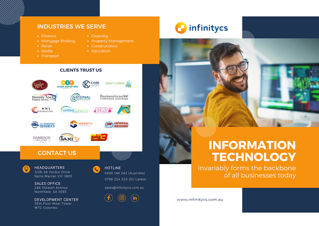 infinitycs | 3/26-28 Verdun Dr, Narre Warren VIC 3805, Australia | Phone: 0426 146 242