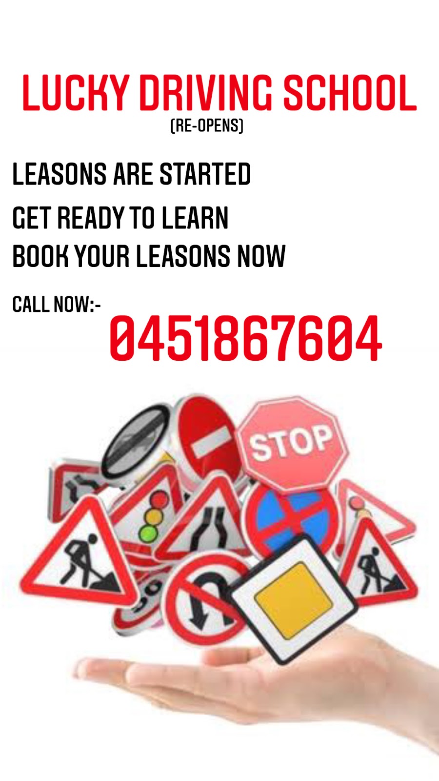 LUCKY DRIVING SCHOOL | 22 Arnaud Loop, Wollert VIC 3750, Australia | Phone: 0451 867 604